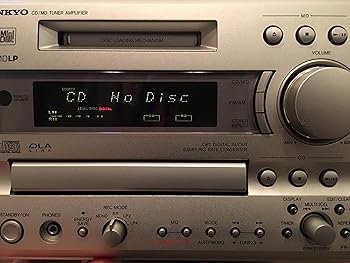 【中古】ONKYO オンキヨー（オンキョー）　FR-V77　CD/MDチューナーアンプ　（センターユニット本体のみ/スピーカーなしモデル）
