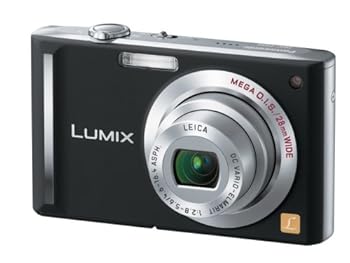 【中古】パナソニック デジタル写真機 LUMIX (ルミックス) エクストラブラック DMC-FX55-K