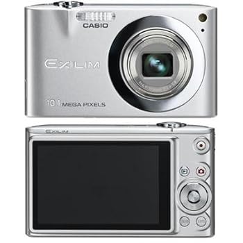【中古】Casio Exilim エクシリム EX-Z100 10.1MP 光学ズームコンパクトデジタルカメラ(しろがね色)