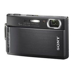 【中古】SONY デジタル写真機 Cyber-Shot(サイバーショット) (1010万絵素/光学x5/デジタルx10/黒いこと) DSC-T300 B