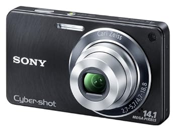 【中古】SONY デジタルカメラ Cyber-Shot(サイバーショット) W350 ブラック DSC-W350/B