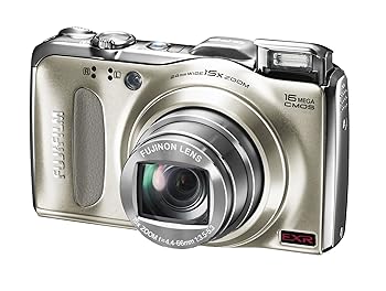 【中古】FUJIFILM デジタル写真機 FinePix F550EXR 光学15倍 三鞭酒ゴールド FX-F550EXR G