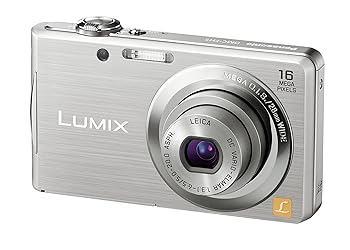 【中古】パナソニック デジタル写真機 LUMIX FH5 しろがね色 DMC-FH5-S