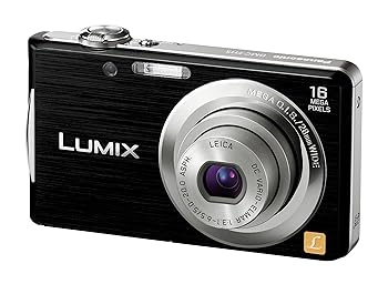 【中古】パナソニック デジタルカメラ LUMIX FH5 ブラック DMC-FH5-K