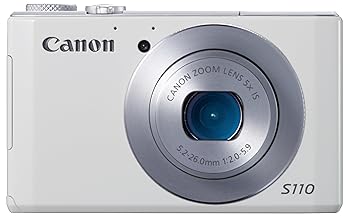 【中古】Canon デジタル写真機 PowerShot S110 約1210万絵素 F2.0 光学5倍望遠レンズ 白いこと PSS110(WH)
