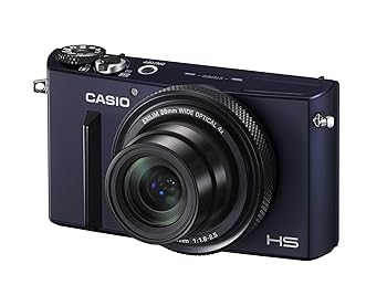 【中古】CASIO デジタル写真機 EXILIM EX-10BE プレミアムブラケティング チルト社会システム付き添い人3.5型液晶 1210万絵素 光学4倍 青み黒いこと EX-10BE