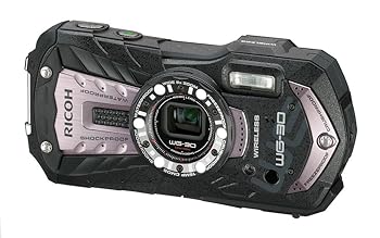 【中古】RICOH 雨合羽デジタル写真機 RICOH WG-30W 炭素薄墨色 雨合羽12m耐ぼうぜん自失1.5m耐寒-10度 RICOH WG-30W GL 04621