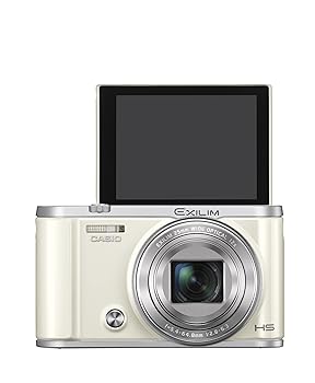 【中古】CASIO デジタル写真機 EXILIM EX-ZR3200WE 自分自身撮り・みんな撮りが飾り気の無い スマホへ自動小銃移らす