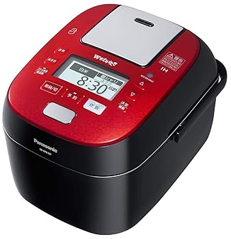 【中古】パナソニック 炊飯器 5.5合 圧力IH式 Wおどり炊き ルージュブラック SR-SPX107-RK