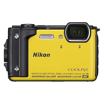【中古】Nikon デジタル写真機 COOLPIX W300 YW クールピクス 黄色 雨合羽