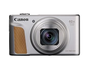 【中古】Canon コンパクトデジタルカメラ PowerShot SX740 HS しろがね色 光学40倍望遠レンズ/4K映像/Wi-Fi相応う PSSX740HSSL
