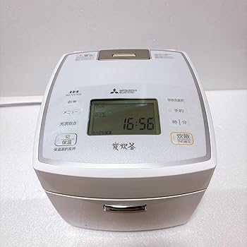 【中古】三菱 IHジャー炊飯器（5.5合炊き）　ピュアホワイトMITSUBISHI　備長炭　炭炊釜 NJ-VV109-W 21,608円