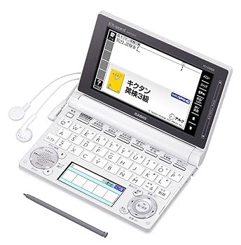 【中古】カシオ EX-word 陰電子字引き 中学生真似形 白いこと 130コンテンツ 2000物語り 1000古典派音楽名篇音楽フレーズ寄せあつめる ツイン色合い液晶 EX-VOICE役立つこと 手ごわい