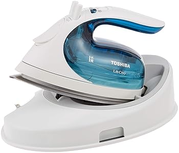 【中古】東芝 コードレススチームアイロン 美ラクルラクー(La・coo) TA-FV410(L)