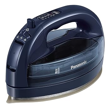 【中古】パナソニック コードレス水蒸気W上端鉄 うす暗い青み NI-WL506-A