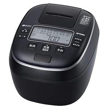 【中古】タイガー魔法瓶(TIGER) 炊飯器 5.5合 剪断応力IH式 炊きたて 適用業務提携 土鍋蓄熱厚地の外套釜 黒いこと JPA-Z100K