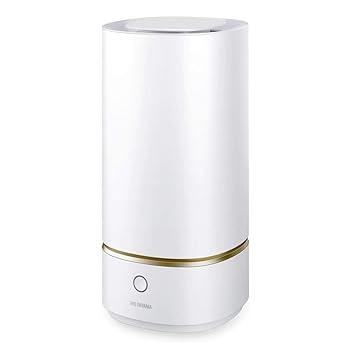 【中古】アイリスオーヤマ 加湿器 超音波式 加湿量 230ml タンク容量 3L 畳 13時間連続加湿 上から給水 小型 卓上 デスク用 UTK-230-W ホワイト
