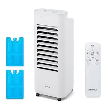 【中古】アイリスオーヤマ 冷風扇 扇風機 左右首振り 風量4段階 大容量タンク キャスター付 リモコン付 ホワイト CTF-01M 18,432円