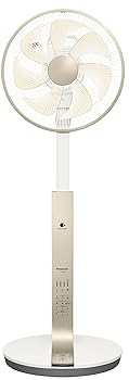 【中古】【2023年発売】パナソニック 扇風機 リビング 風量8度合いうつり変わり 静音DC原動機 ナノイー\u0026気温検出器積み上げる 立体首商い口 切/入タイマー 遠隔操作付