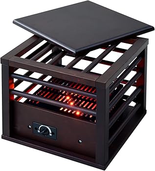 【中古】メトロ電気工業 一人用 こたつ ミニ 天板付 省エネ (幅30×奥行30×高さ26cm) コルチェヒーター 温度調節機能付き MPQ-102B(B)