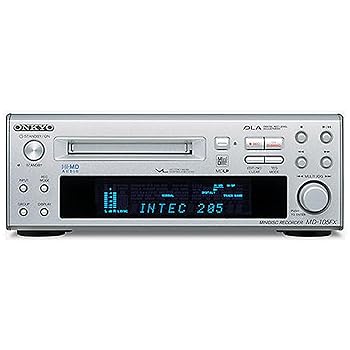 【中古】ONKYO INTEC205 Hi-MDデッキ MD-105FX(S) /シルバー