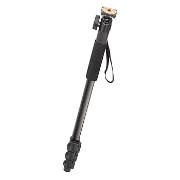 【中古】Velbon 一脚 EXUP-43 4段 レバーロック 脚径23mm 小型 自由雲台 アルミ脚 409317
