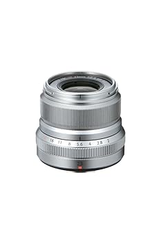 【中古】富士フイルム(FUJIFILM) X 取り替えっこ水晶体 フジノン 単興味の中心 準広角 パウダーコンパクト 23粍 F2 防塵防滴耐低温 絞り輪っか しろがね色 F XF23MMF2 R WR S