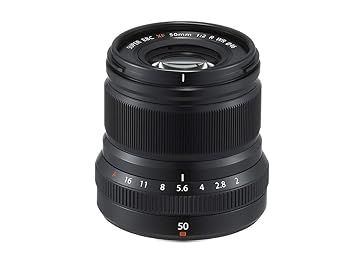 【中古】富士フイルム(FUJIFILM) X 交換レンズ フジノン 単焦点 中望遠 コンパクト 50mm F2 防塵防滴耐低温 絞りリング ブラック F XF50MMF2 R WR B