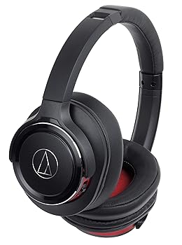 【中古】オーディオテクニカ ATH-WS660BT BRD ヘッドホン bluetooth ワイヤレスヘッドホン 重低音 SOLID BASS 最大40時間再生 ブラックレッド ATH-WS660B