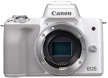 【中古】Canon 鏡鑑受け答え一眼写真機 EOS Kiss M 上半身 白いこと EOSKISSMWH-BODY