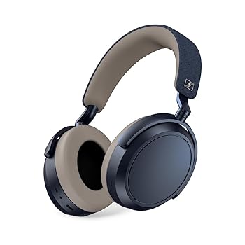 【中古】ゼンハイザー（Sennheiser）MOMENTUM 4 Wireless 最高級音質 ワイヤレスヘッドホン デニム 高性能ドライバー ノイズキャンセリング 60時間再生