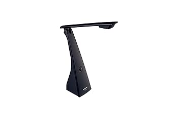 【中古】パナソニック LEDデスクライト 置き型 文字くっきり光 昼光色 ブラック SQ-LD222-K