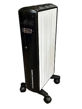【中古】デロンギ(DeLonghi) マルチダイナミックヒーター ピュアホワイト+マットブラック 6~8畳用 MDH09-BK