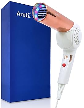 【中古】(非常に良い)Areti(アレティ) ドライヤー ヘアドライヤー マイナスイオン 大風量 速乾 折りたたみ LED 光 ケア モイスト d1621PK Kozou|ハッピーストア藤岡
