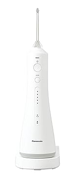 【中古】(非常に良い)パナソニック 口腔洗浄器 ジェットウォッシャー ドルツ コードレス IPX7防水 超音波水流 5段階調整 白 EW-DJ52-W|ハッピーストア藤岡