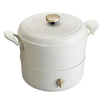 【中古】BRUNO ブルーノ 電気鍋 グリル鍋 直火 マルチグリルポット クロス ホワイト White 白 煮る 焼く 蒸す 揚げる 炊く おしゃれ かわいい これ1台