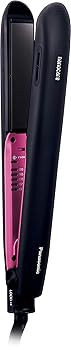 【中古】パナソニック ヘアーアイロン ストレート用 ナノケア 海外対応 黒 EH-HS9E-K