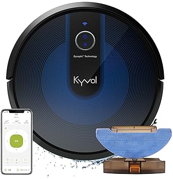 【中古】キーボル E31ロボット掃除機 水拭き 拭き掃除 両用 3000Pa マッピング 7cm 薄型 静音 スマート お掃除ロボット 自動充電 Alexa WiFi 落下防止 衝