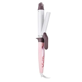 【中古】（非常に良い）テスコム ヘアアイロン マイナスイオン 32mm 海外対応 スチーム 温度調整/ロック/メモリー 自動OFF ラク抜きプラグ メルティピンク TM453A-P｜ハッピーストア藤岡