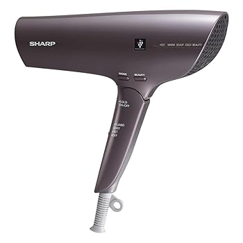 【中古】シャープ ドライヤー プラズマクラスター ビューティー IB-NP9-V パープル 速乾 低温 大風量 静電気除去