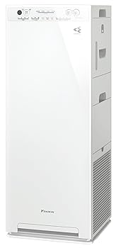 【中古】ダイキン 加湿 空気清浄機【ペットのニオイ・毛、花粉対策】MCK554A-W 25畳 ホワイト ストリーマ スリム 静音設計 強力吸引 壁際設置 お手入れ簡