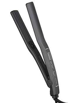 【中古】（非常に良い）テスコム ヘアアイロン ストレートアイロン 26mm 海外対応 温度調整/メモリー 自動OFF 開閉ロック ラク抜きプラグ ブラック TS460A-K｜ハッピーストア藤岡