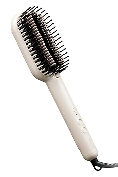 【中古】テスコム ヘアアイロン ブラシアイロン マイナスイオン [セミロング～ロング] 4段階 温度調整/ロック/メモリー機能 海外対応 自動OFF ラク抜きプ