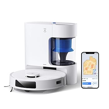 【中古】【最新 サイクロン式】 ECOVACS(エコバックス) DEEBOT N20 PRO PLUS ロボット掃除機 水拭き両用 8000Pa強力吸引 毛絡み除去システム 振動モップ|ハッピーストア藤岡