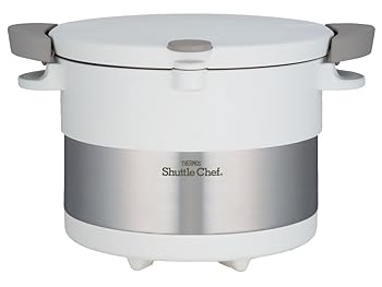 【中古】サーモス 真空保温調理器 シャトルシェフ 3.0L ピュアホワイト KBC-3001 PWH