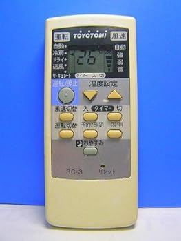 【中古】トヨトミ エアコンリモコン RC-3