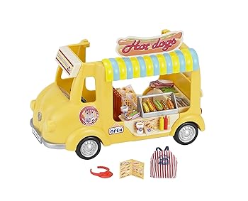 【中古】（人並み外れたに好いたらしい）シルバニアファミリー おみせやさん 【できたてホットドッグ手押し車】 ミ-79