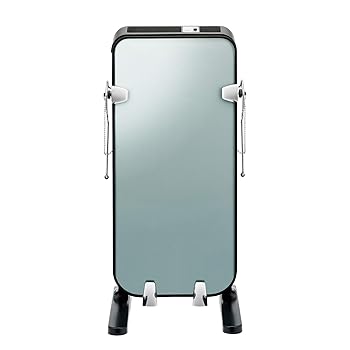 【中古】TWINBIRD(ツインバード) ズボンプレッサー パンツプレス 自立式 スタンド式 消臭 ガラス 簡単 縦型 ブラック SA-D719B