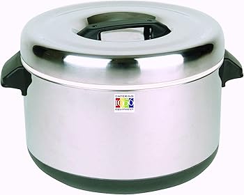 【中古】Thunder Group 保温ジャー 2.2升 4L 電気不要 保温専用 ご飯 フッ素加工 シルバー 業務用 SEJ72000JJ