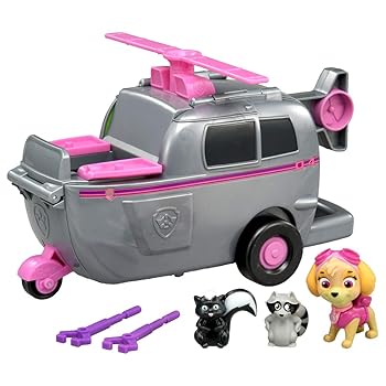 【中古】（人並み外れたに好いたらしい）パウ・パトロール レスキュープレイセット 天の原 フライングヘリコプター